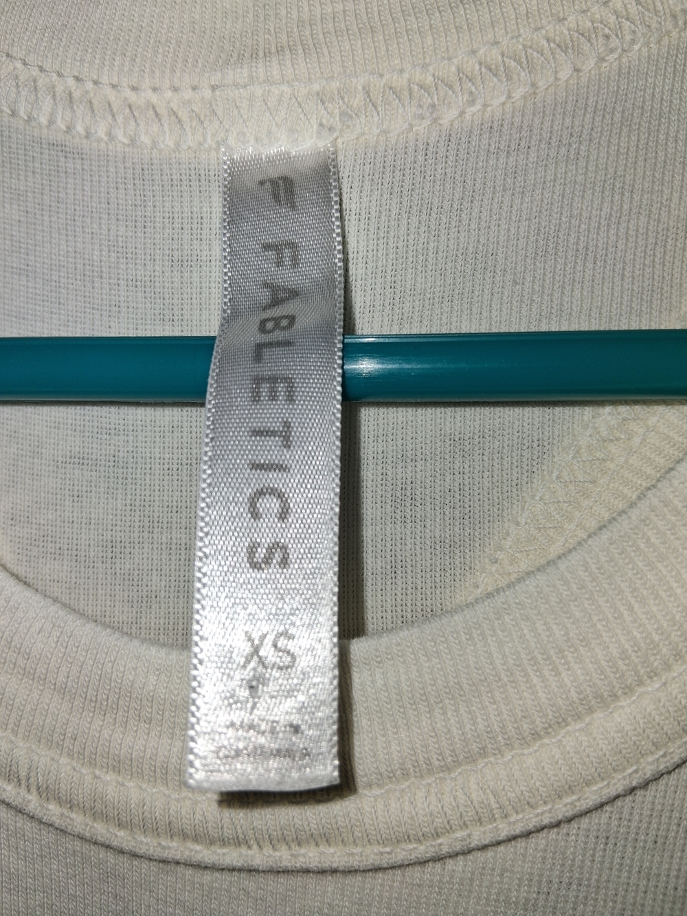 Fabletics Cream Ribbed Tank Top - Picture 2 of 3